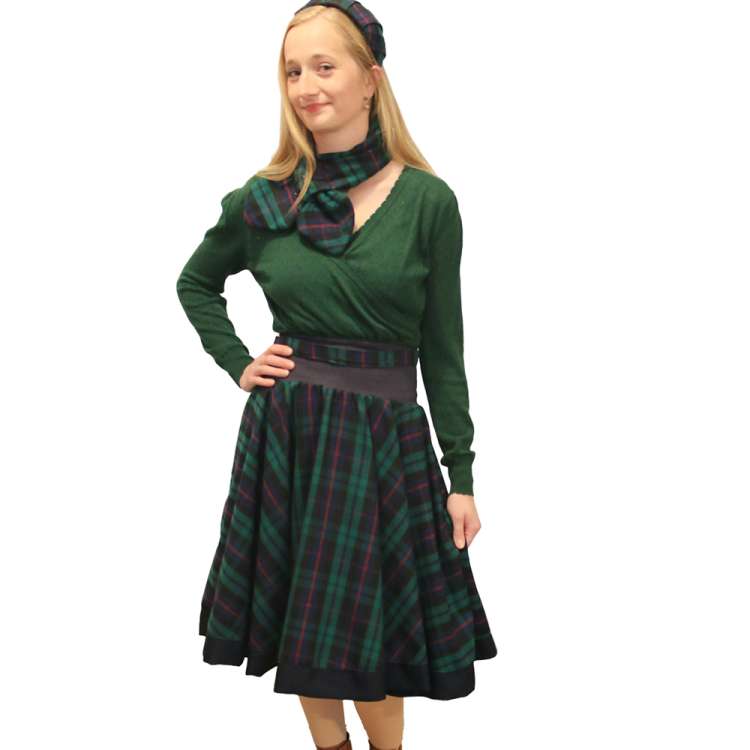 grün blauer Tartan rock